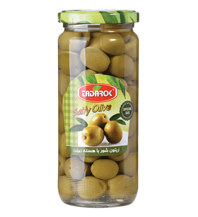 زیتون شور با هسته 500 گرمی تدارک